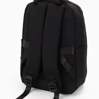 Рюкзак школьный, 2 отделения, 5 карманов, водонепроницаемое дно, 26&times;14&times;39 см, чёрный