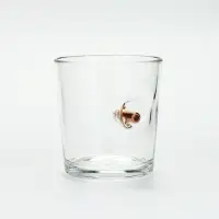 Стакан для виски "Непробиваемый" с пулей, в коробке с местом под бутылку, 250 мл