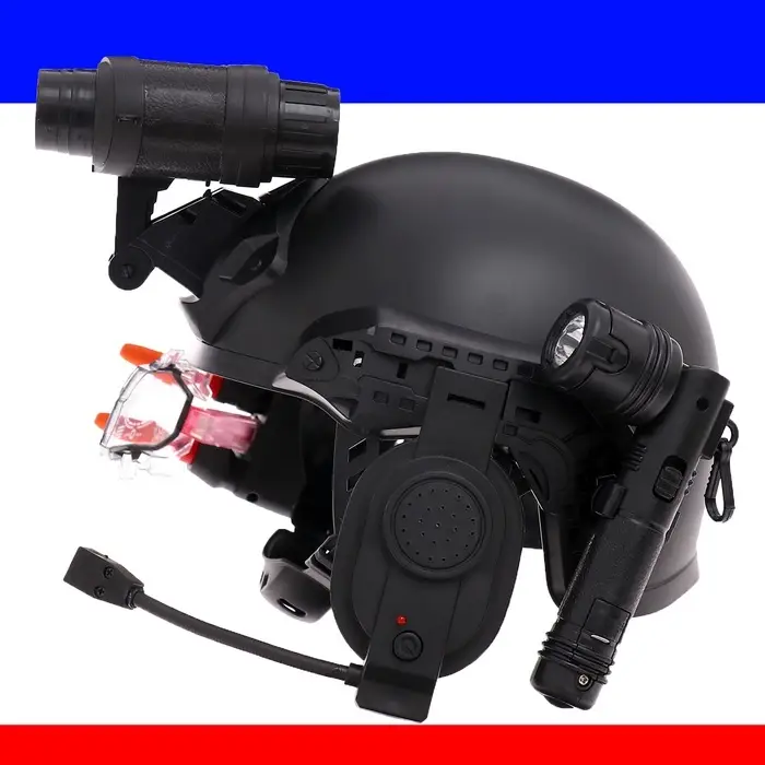 Шлем полицейского &laquo;Супер агент&raquo;, световые и звуковые эффекты, работает от батареек