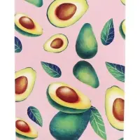 Набор блокнотов А6 32л кл на скобе Авокадо, мел карт, бл офс, 4В 20шт