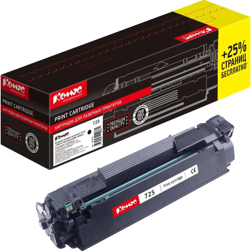Картридж лазерный Комус Cartridge 725 черн для CanonLBP6000/6000B