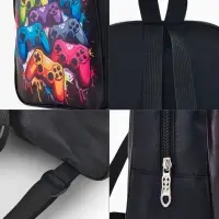 Рюкзак детский 27*10*30, отд на молнии, игры черный