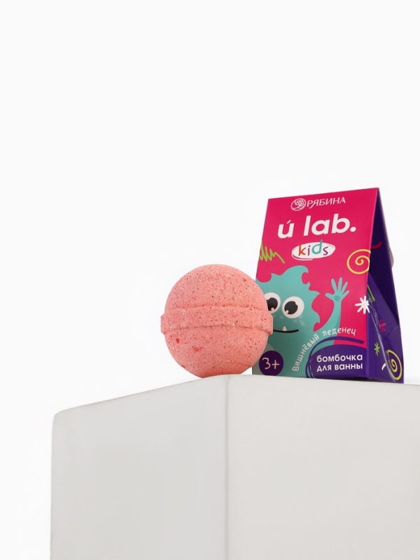 Детский бурлящий шар «Монстрики», аромат вишнёвый леденец 40 г, URAL LAB Детский бурлящий шар «Монстрики», аромат вишнёвый леденец 40 г, URAL LAB