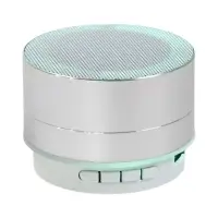 Портативная колонка Luazon LAB-05, 3 Вт, 520 мАч, Bluetooth, USB, microSD, microUSB, серебристый