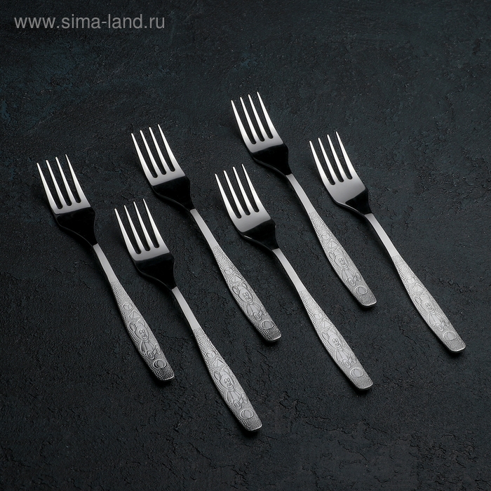 Вилка детская столовая «Непоседа», длина 18 см, толщина 2 мм, цвет серебряный Вилка детская столовая «Непоседа», длина 18 см, толщина 2 мм, цвет серебряный