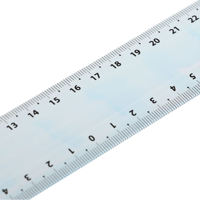 Линейка 30 см СТАММ Линейка 30 см СТАММ "Лед", пластиковая, европодвес