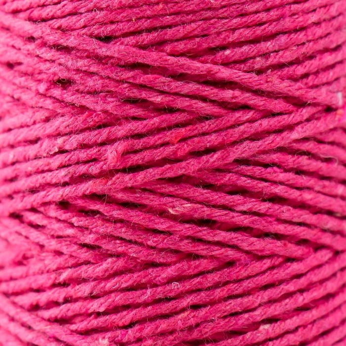 Шнур для вязания 100% хлопок, ширина 1мм 100м 80гр "Розовый" 10х4,2х4,2 см