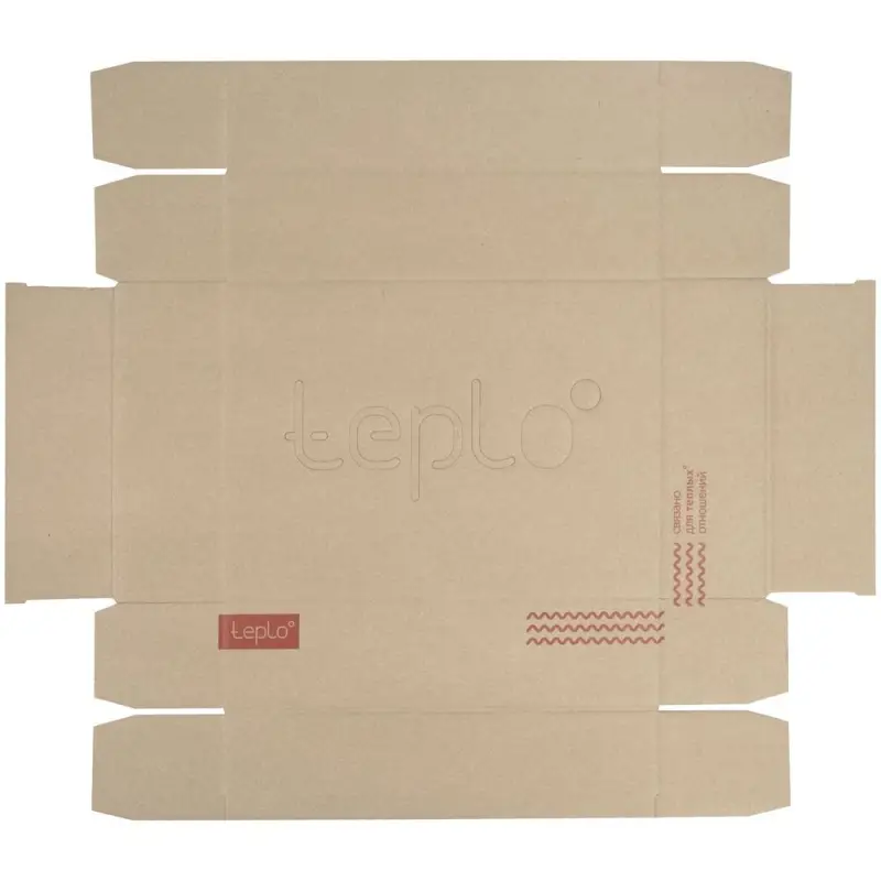 Коробка Teplo, большая, крафт Коробка Teplo, большая, крафт