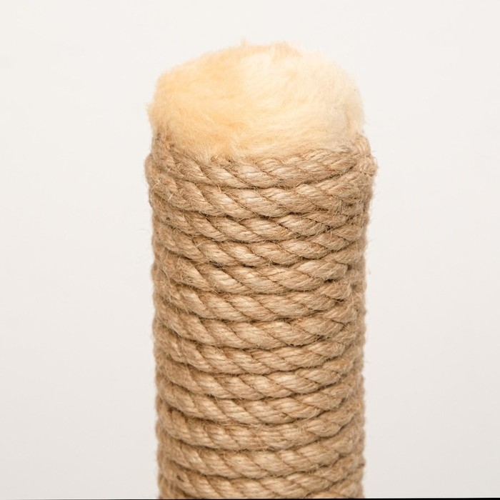 Когтеточка  Когтеточка "Радость" на подставке, 30 х 30 х 40 см, джут, светло-коричневая