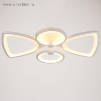Люстра с ПДУ 671105/4 LED 112Вт диммер 3 режима 3000-6000К белый 59х50х11 см BayerLux