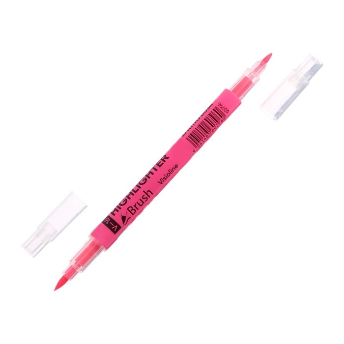 Маркер текстовыделитель 0.5-3.5 мм ErichKrause Visioline V-16 Brush Neon, двухсторонний, розовый неон, чернила на водной основе Маркер текстовыделитель 0.5-3.5 мм ErichKrause Visioline V-16 Brush Neon, двухсторонний, розовый неон, чернила на водной основе