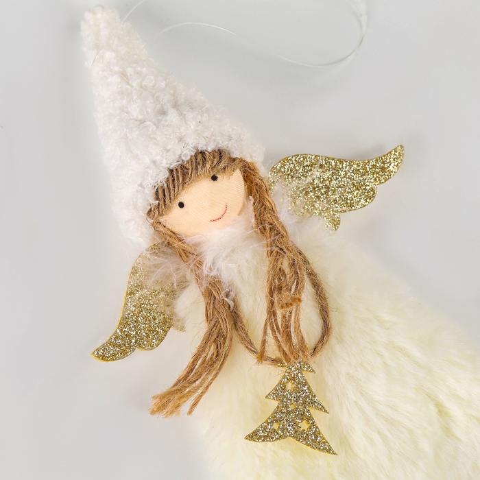 Новый год! Ёлочное украшение кукла «Фея», белая Новый год! Ёлочное украшение кукла «Фея», белая