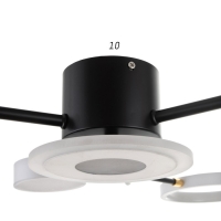 Люстра с ПДУ 2300/7WT LED 150Вт 3000-6000К белый 75х75х9 см BayerLux