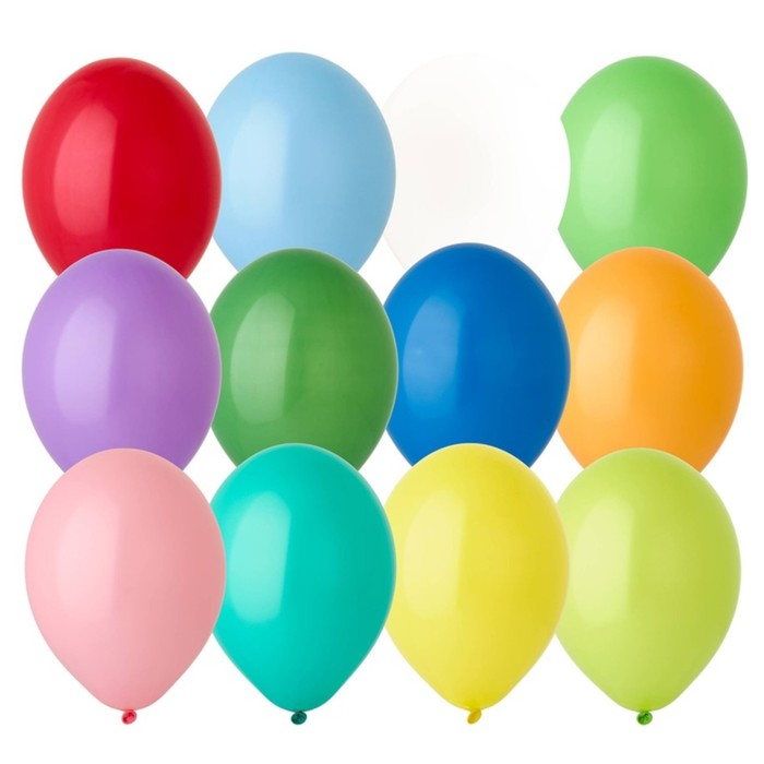 Шар латексный 14 Шар латексный 14", пастель, набор 50 шт., цвета МИКС