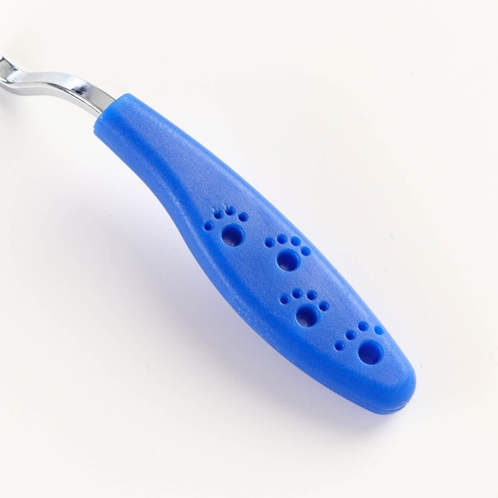 Расчёска  Расчёска "Лапки" изогнутая, 10,5 х 15 см, синяя