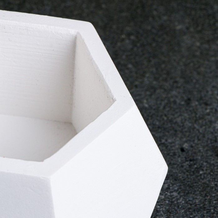 Фигурное кашпо  Фигурное кашпо "Шестигранник" 11,5х11,5х5,5см