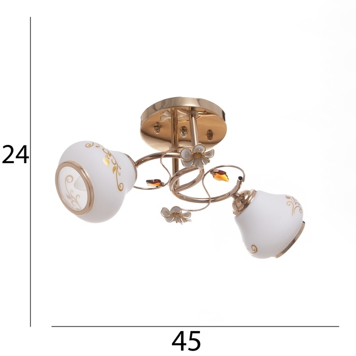 Люстра Люстра "Айон" 2х40Вт Е27 Золото МОДЕЛЬ: 2612380