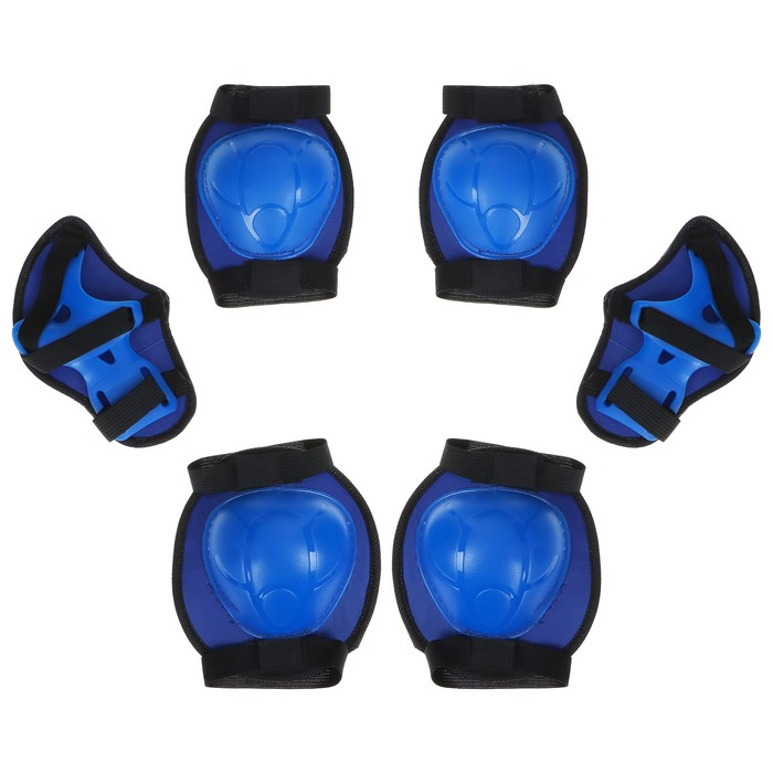 Защита роликовая ONLYTOP OT-2017, р. универсальный, цвет синий Защита роликовая ONLYTOP OT-2017, р. универсальный, цвет синий