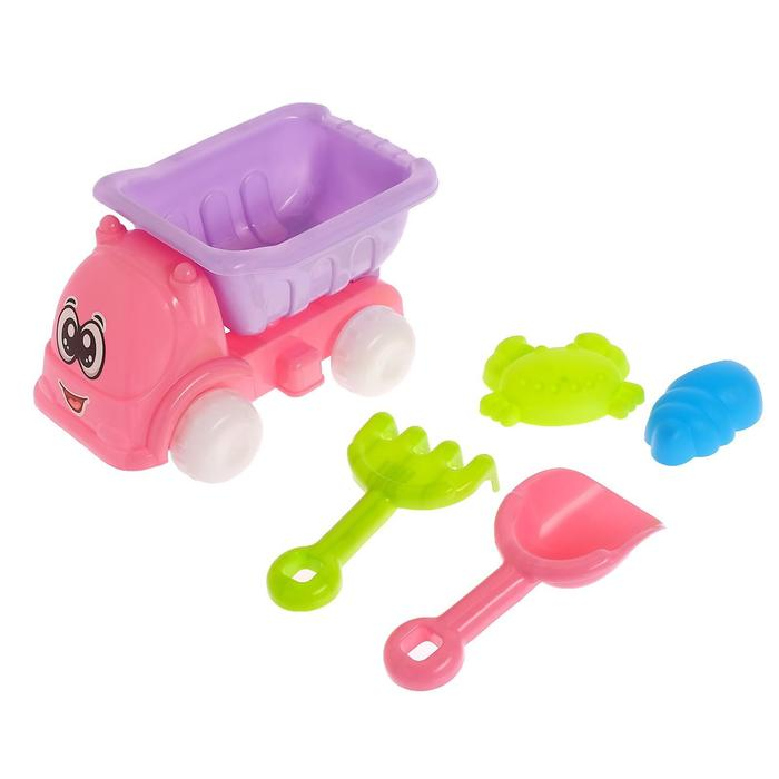 Песочный набор «Бибика», 5 предметов, МИКС Песочный набор «Бибика», 5 предметов, МИКС