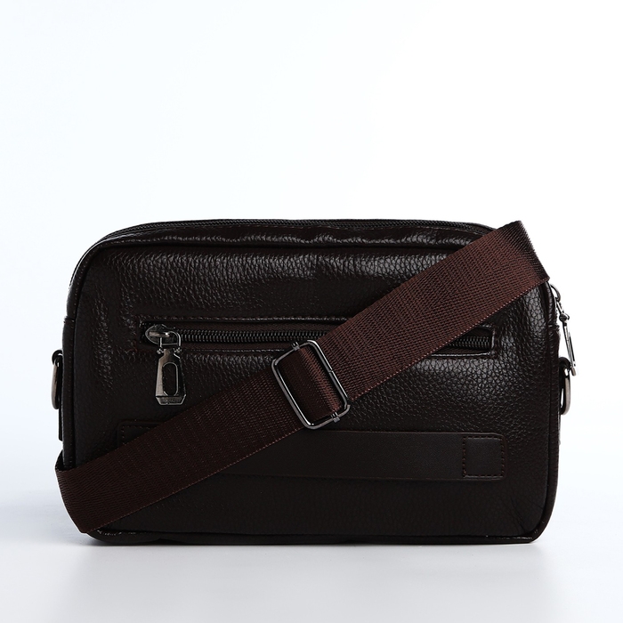 Сумка мужская через плечо, искусственная кожа, цвет коричневый Сумка мужская через плечо, искусственная кожа, цвет коричневый