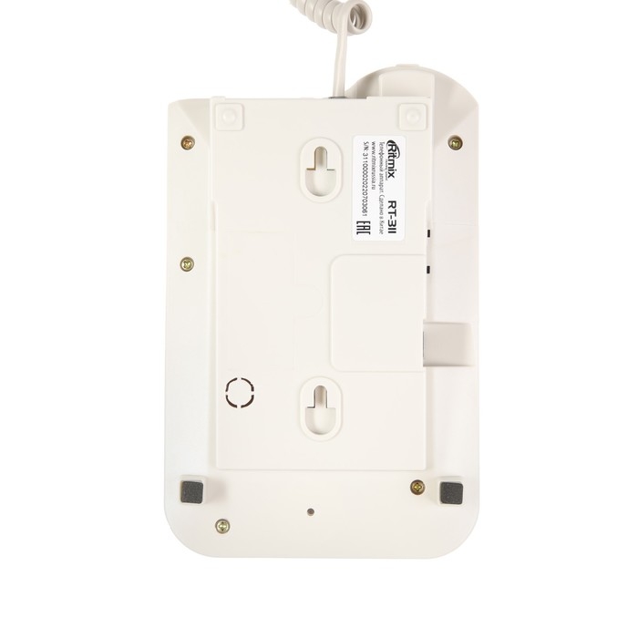 Проводной телефон Ritmix RT-311, повтор, отключение микрофона, индикация, белый Проводной телефон Ritmix RT-311, повтор, отключение микрофона, индикация, белый