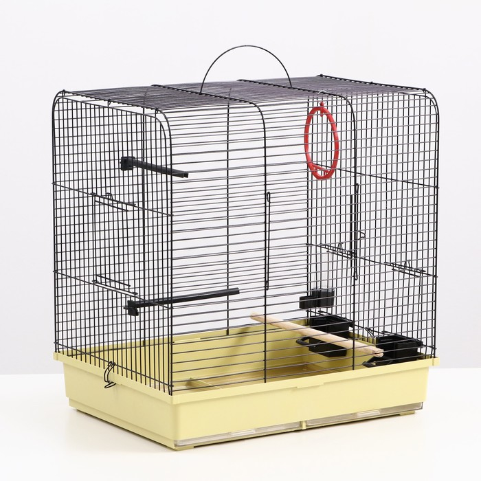 Клетка Клетка "Грация", 3 яруса, 49 х 36 х 51 см, микс цветов