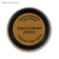 Краска акриловая Metallic 20 мл, ЗХК Decola, Золото сусальное, 4926974