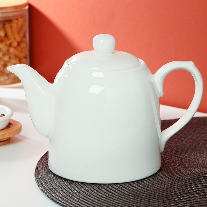 Чайник керамический «Моя любовь», 950 мл, цвет белый Чайник керамический «Моя любовь», 950 мл, цвет белый