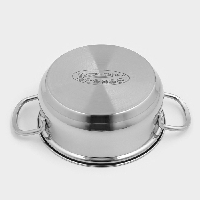 Кастрюля «Лира», 1.5 л, d=16 см, капсульное дно, индукция Кастрюля «Лира», 1.5 л, d=16 см, капсульное дно, индукция