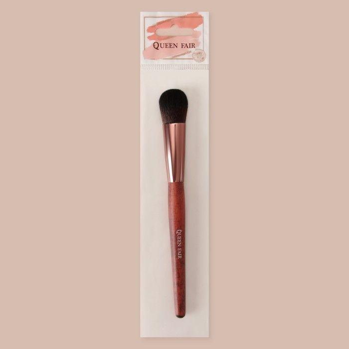 Кисть для макияжа «Brush WOOD», 18 (± 1) см, цвет коричневый Кисть для макияжа «Brush WOOD», 18 (± 1) см, цвет коричневый