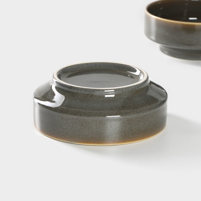 Набор тарелок фарфоровых глубоких Magistro Fog, 2 предмета: 1 л, d=17,5 см, цвет серый Набор тарелок фарфоровых глубоких Magistro Fog, 2 предмета: 1 л, d=17,5 см, цвет серый