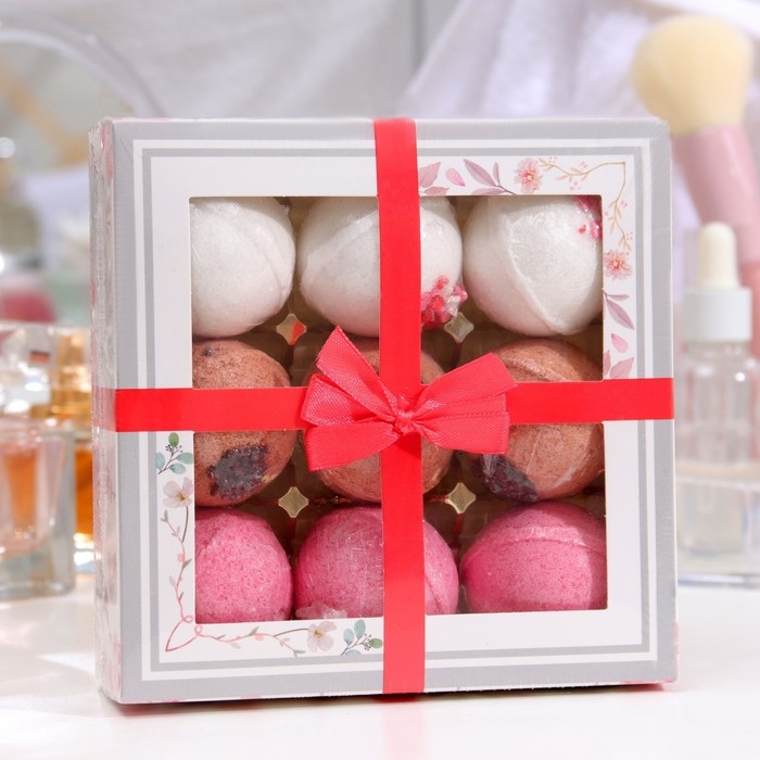 Набор бомбочек Candy bath bar  Набор бомбочек Candy bath bar "La boite des bonbons", 9*40 г