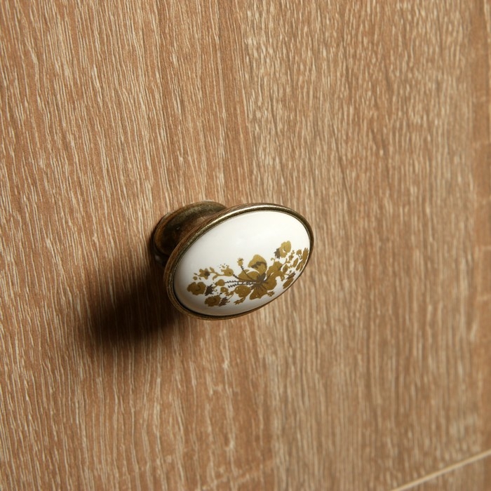 Ручка кнопка ТУНДРА РК023AB, цвет бронза Ручка кнопка ТУНДРА РК023AB, цвет бронза