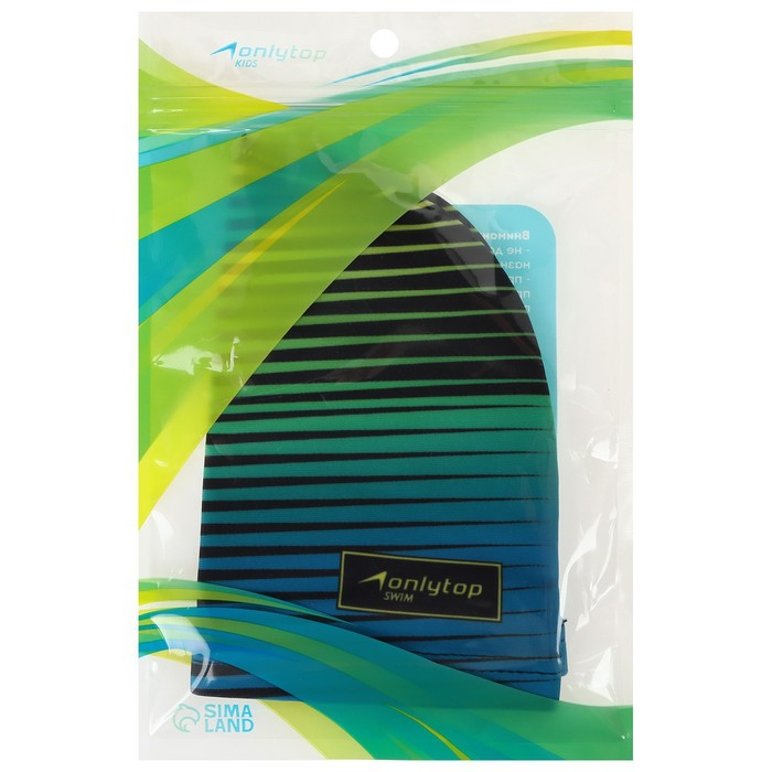 Шапочка для плавания детская ONLYTOP Swim, тканевая, обхват 46-52 см Шапочка для плавания детская ONLYTOP Swim, тканевая, обхват 46-52 см