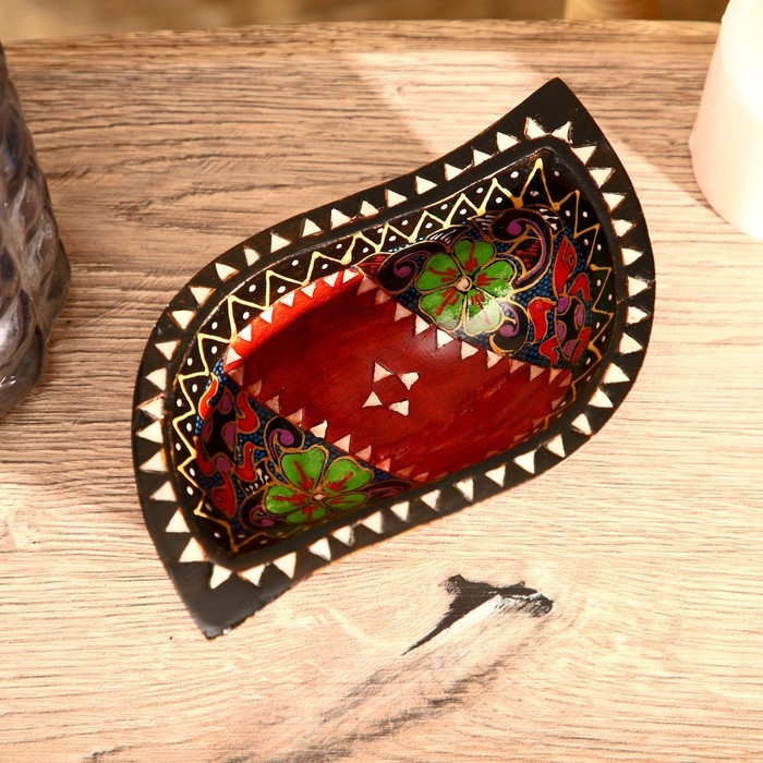 Блюдо Блюдо "Ломбок стайл" дерево 15х10х5 см