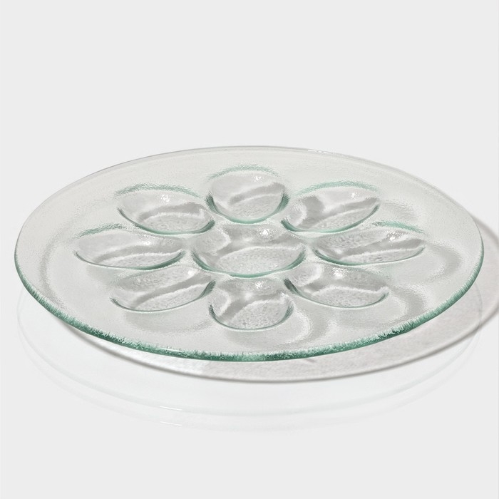 Подставка стеклянная для яиц «Авис», d=22 см, 9 ячеек Подставка стеклянная для яиц «Авис», d=22 см, 9 ячеек