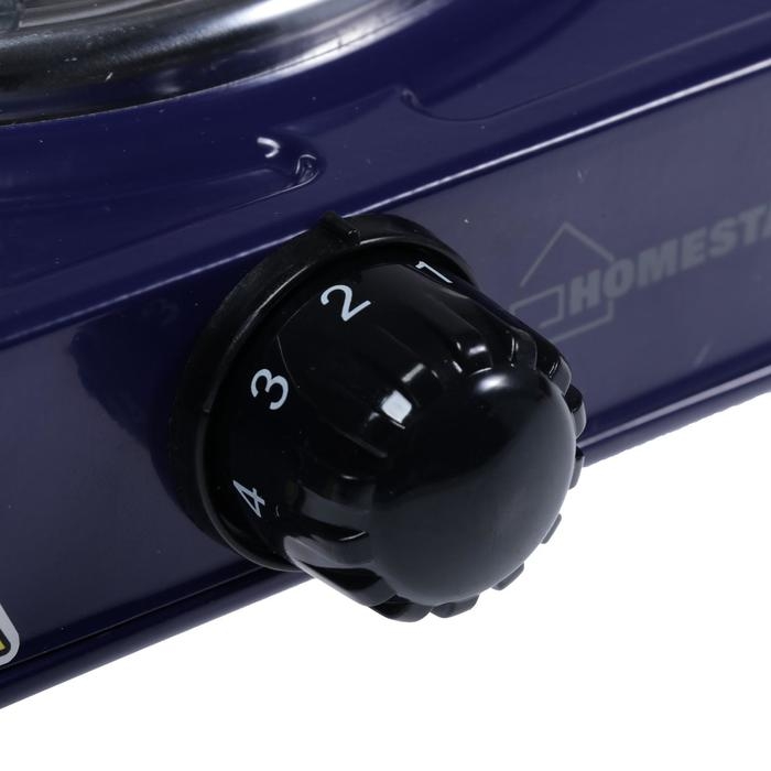 Плитка электрическая HOMESTAR HS-1103, 1000 Вт, 1 конфорка, цвет  Плитка электрическая HOMESTAR HS-1103, 1000 Вт, 1 конфорка, цвет "сапфир"