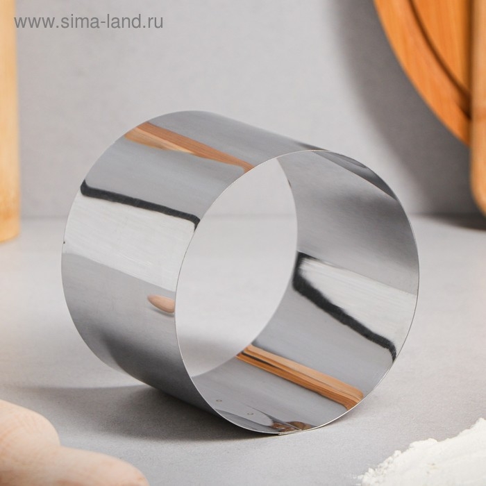 Форма для выпечки и выкладки «Круг», h-8,5, d-10 см Форма для выпечки и выкладки «Круг», h-8,5, d-10 см