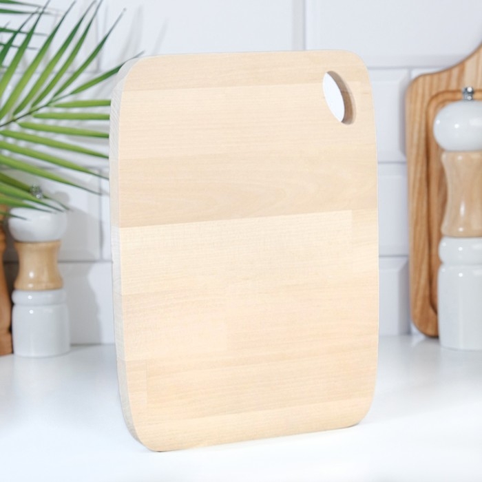 Доска разделочная из массива березы, 25х18х1,8 см Доска разделочная из массива березы, 25х18х1,8 см