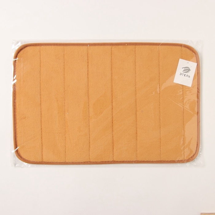 Коврик для ванной Этель Basic, цв. светло-коричневый, 40х60 см Коврик для ванной Этель Basic, цв. светло-коричневый, 40х60 см