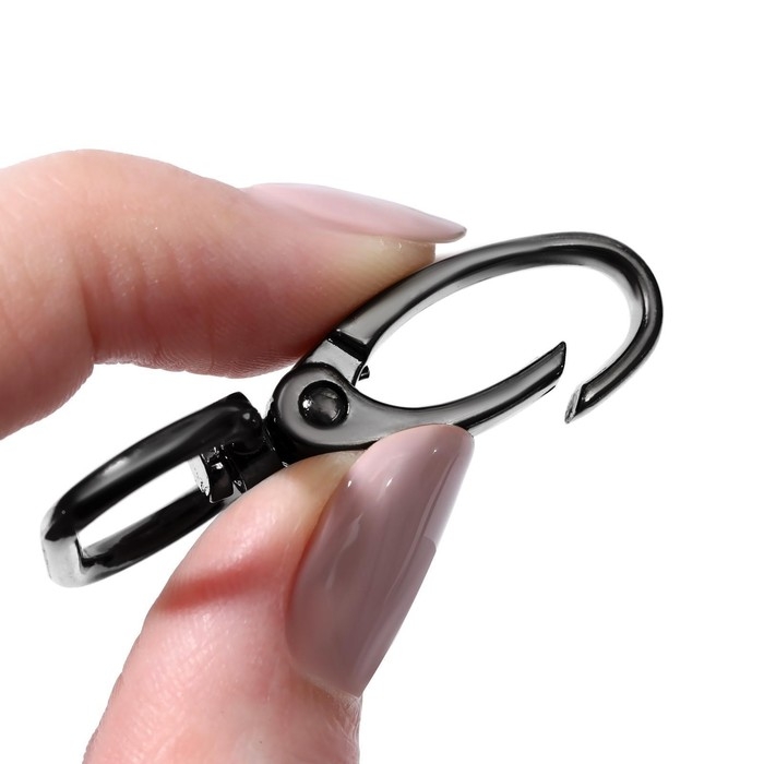 Карабин металлический, 45 × 30 мм / 25 × 2 мм, 10 шт, цвет чёрный Карабин металлический, 45 × 30 мм / 25 × 2 мм, 10 шт, цвет чёрный