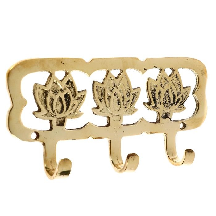 Ключница Ключница "Жасмин" латунь 18х9х2,5 см