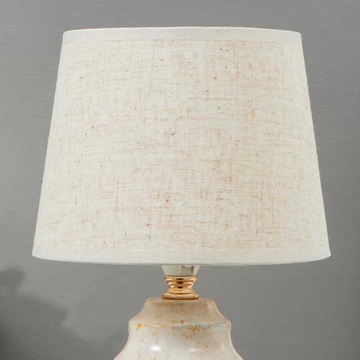 Лампа настольная 16405/1 E14 40Вт бежевый 17х17х29 см RISALUX