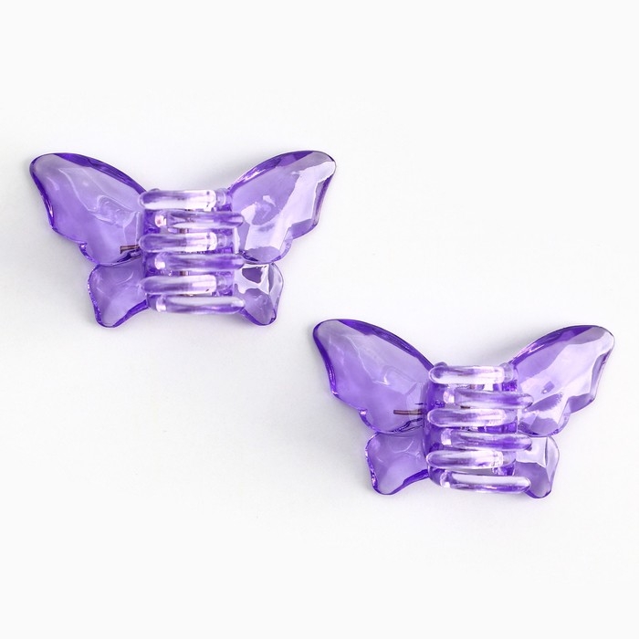Краб для волос в форме бабочек «Самой волшебной», 2 шт., 4 х 3 х 2.5 см Краб для волос в форме бабочек «Самой волшебной», 2 шт., 4 х 3 х 2.5 см