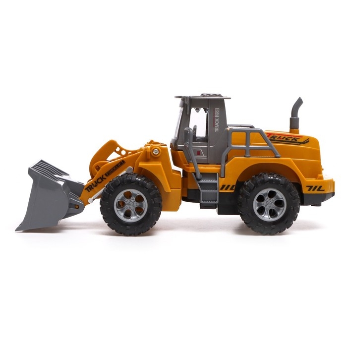 Трактор инерционный «Погрузчик», световые эффекты, подвижные детали, цвет жёлтый Трактор инерционный «Погрузчик», световые эффекты, подвижные детали, цвет жёлтый