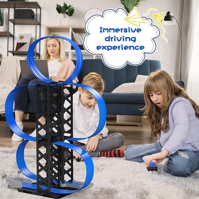 Автотрек «Гоночный трек», магнитная трасса, 3 уровня Автотрек «Гоночный трек», магнитная трасса, 3 уровня