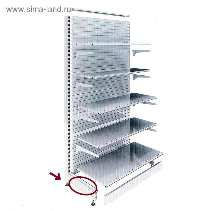 Опора для стеллажа, 40 см, цвет белый Опора для стеллажа, 40 см, цвет белый