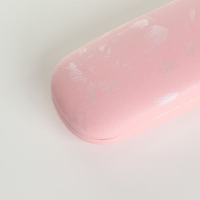 Футляр для очков на хлопушке, длина 16 см, цвет розовый Футляр для очков на хлопушке, длина 16 см, цвет розовый