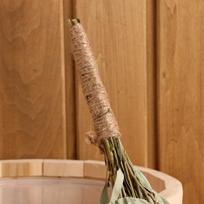 Веник для бани эвкалиптовый с оплеткой, в еврослоте Веник для бани эвкалиптовый с оплеткой, в еврослоте