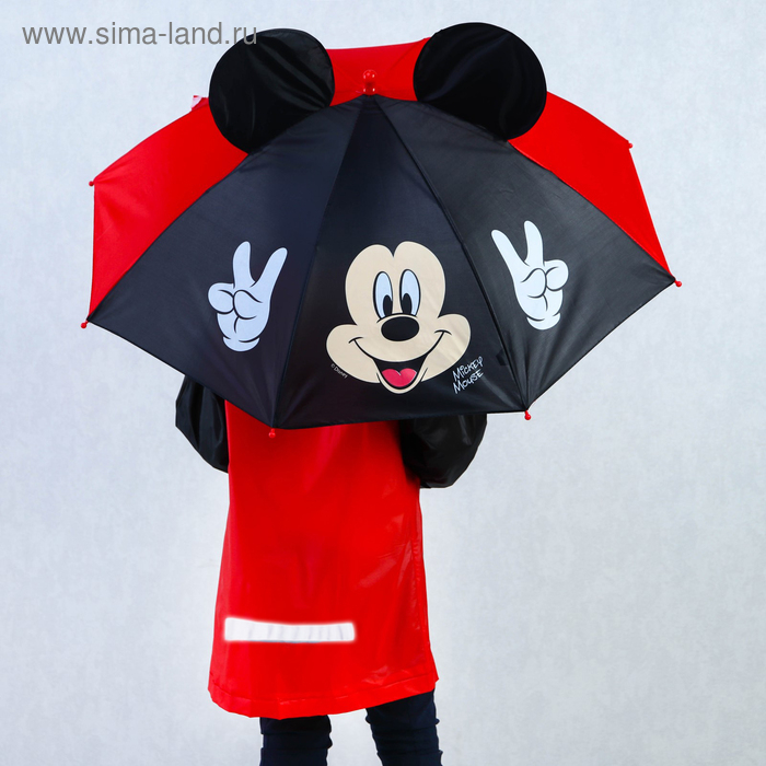 Дождевик детский, размер S, 92-98 см, Микки Маус Дождевик детский, размер S, 92-98 см, Микки Маус